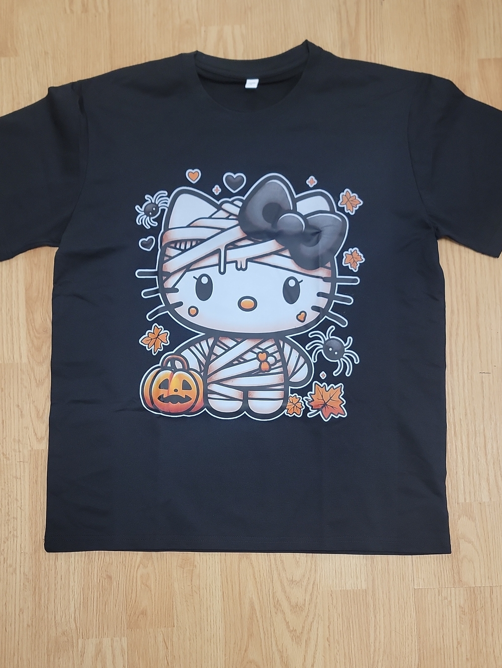 Hello Kitty Black & Orange Mummy Halloween Tee